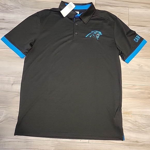 Carolina‎ Panthers Shirt Mens Large NFL Team Apparel Training Golf Polo NEW - Picture 2 of 9